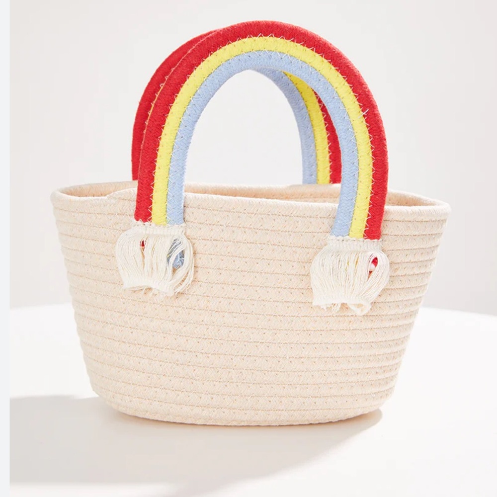 🌈 Submerge Ryan Michelle I Love Rainbows Colorful Rainbow Handle Tote Bag